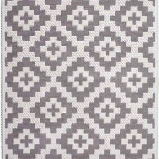 Béžový bavlněný koberec Vitaus Art, 80 x 150 cm