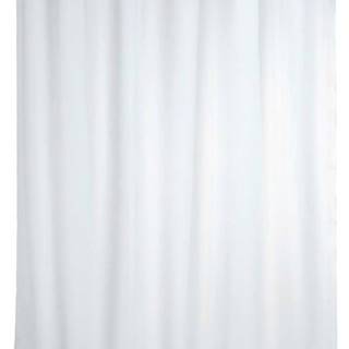 Bílý sprchový závěs Wenko Simplera, 180 x 200 cm