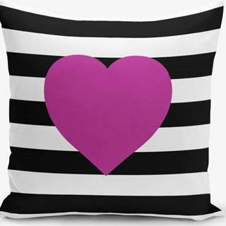 Povlak na polštář s příměsí bavlny Minimalist Cushion Covers Purple, 45 x 45 cm