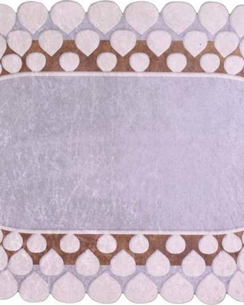 Šedý koberec Vitaus Zinno Oval Kahve, 60 x 100 cm
