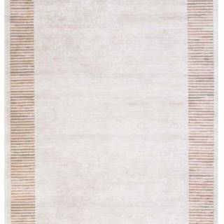 Hnědobéžový koberec Vitaus Hali Ruto, 80 x 150 cm