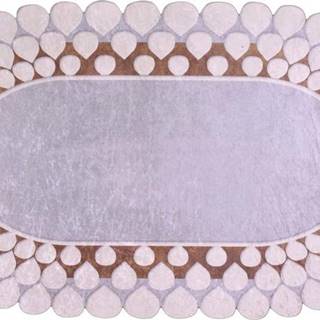 Šedý koberec Vitaus Zinno Oval Kahve, 60 x 100 cm