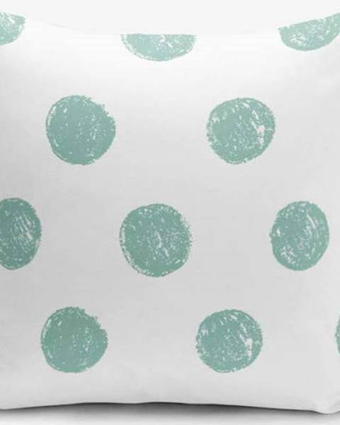 Minimalist Cushion Covers Povlak na polštář s příměsí bavlny Minimalist Cushion Covers Mind Green With Points, 45 x 45 cm