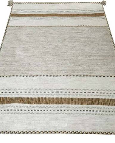 Béžový bavlněný koberec Webtappeti Antique Kilim, 60 x 90 cm
