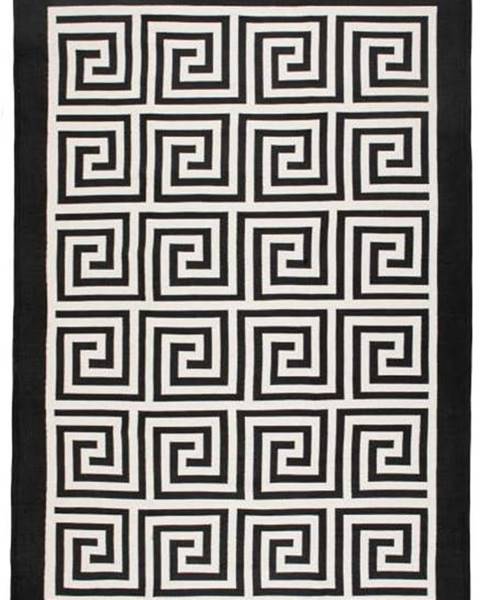 Cihan Bilisim Tekstil Béžovo-černý oboustranný koberec Framed, 120 x 180 cm