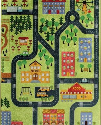 Dětský koberec Green Small Town 140 x 190 cm