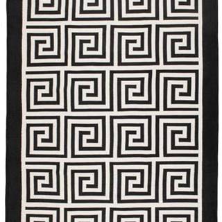 Béžovo-černý oboustranný koberec Framed, 120 x 180 cm