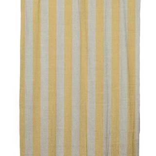 Žlutý závěs Linen Cuture Cortina Hogar Yellow Stripes
