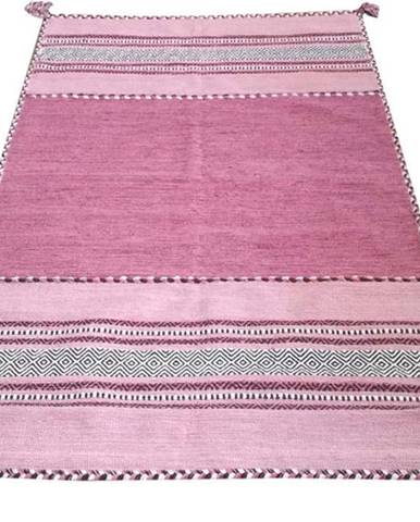 Růžový bavlněný koberec Webtappeti Antique Kilim, 120 x 180 cm
