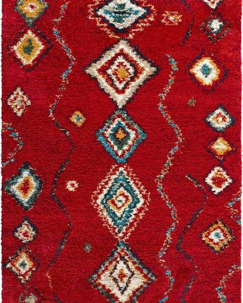 Mint Rugs Červený koberec Mint Rugs Geometric, 80 x 150 cm