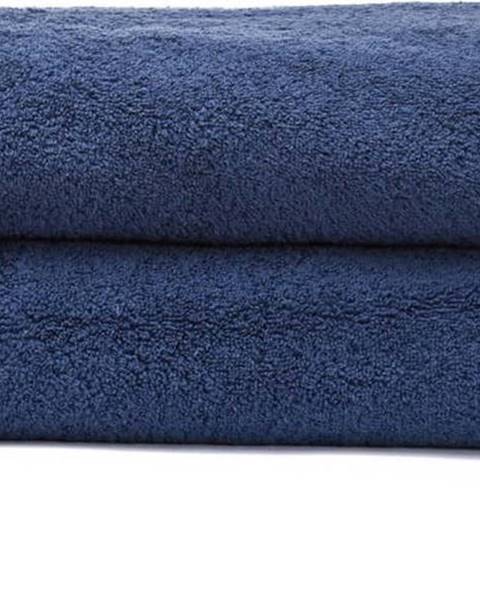 Bonami Sada 2 námořnicky modrých osušek ze 100% bavlny Bonami Selection, 70 x 140 cm