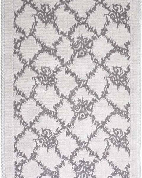 Vitaus Šedobéžový bavlněný koberec Vitaus Sarmasik, 80 x 150 cm
