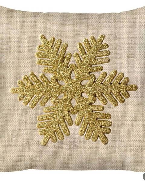 Mike & Co. NEW YORK Vánoční povlak na polštář Mike & Co. NEW YORK Honey Snowflake, 43 x 43 cm