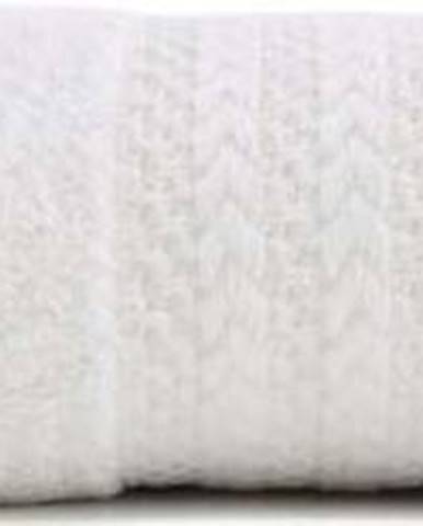 Bílý ručník z čisté bavlny Sunny, 50 x 90 cm