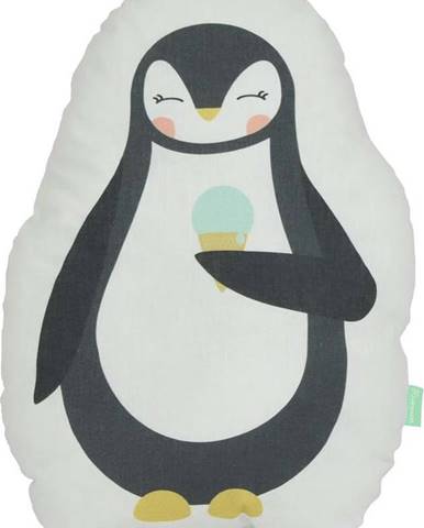 Polštářek z čisté bavlny Happynois Penguin, 40 x 30 cm