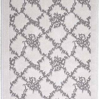 Šedobéžový bavlněný koberec Vitaus Sarmasik, 80 x 150 cm