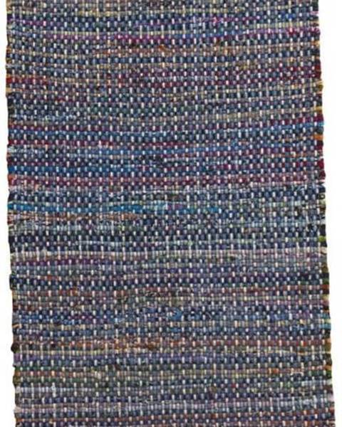 Modrý vzorovaný koberec Geese Blues, 120 x 60 cm