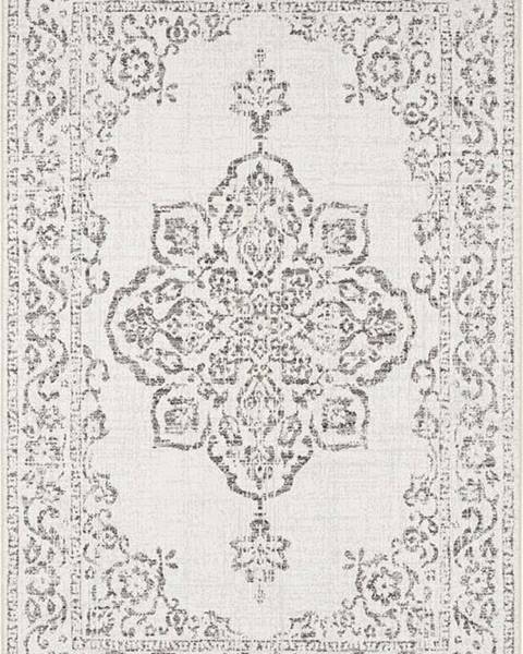 Bougari Šedo-krémový venkovní koberec NORTHRUGS Tilos, 160 x 230 cm