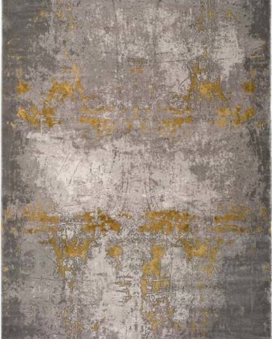 Šedý koberec Universal Mesina Mustard, 160 x 230 cm