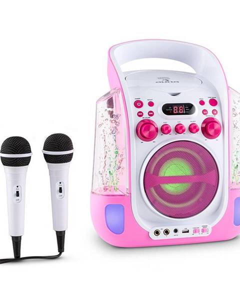 Auna Auna Kara Liquida, karaoke systém, CD, USB, MP3, fontána, LED, 2 x mikrofon, přenosný