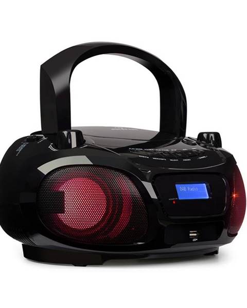 Auna Roadie DAB, CD přehrávač, DAB/DAB+, FM, LED disko světelný efekt, bluetooth, černý
