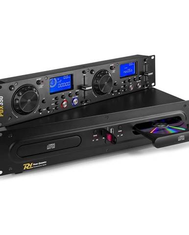 Power Dynamics PDX350, duální DJ-CD/USB-přehrávač-ovladač, CD/USB/MP3, černý