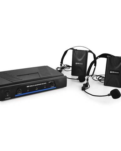 QTX Sada VHF bezdrátových mikrofonů, 2 kanály, 2x headset