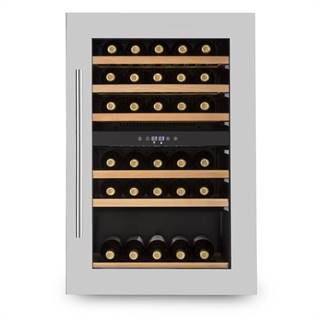 Klarstein Vinsider 35D, vestavná chladnička na víno, 128 litrů, 41 lahví na víno, 2 zóny