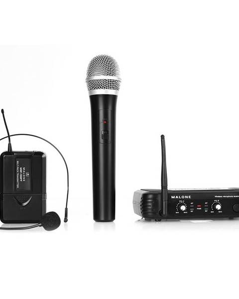 Malone Bezdrátový mikrofonní set Malone UHF-250 Duo, 2 kanály
