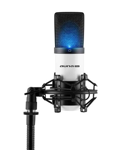 Auna Pro MIC-900-WH LED bílý, USB, kondenzátorový mikrofon, kardioidní, studiové