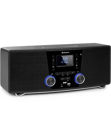 Auna Stockton, mikro stereo systém, max 20W, DAB+, UKW, CD přehrávač, BT, OLED, černý