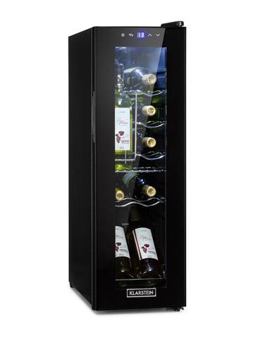 Klarstein Shiraz 12 Slim, dávkovač vína, 32 l/12 lahví, dotykový ovládací panel, 85 W, 5 - 18 °C