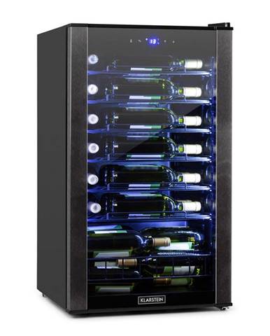 Klarstein Vinomatica, chladnička na víno, 95l, dotykové ovládání, 85W, 4-18°C, černá