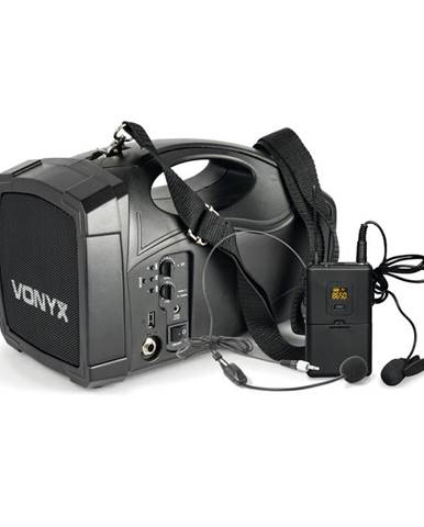 Vonyx ST012 přenosný PA rádiový systém SMT USB BT MP3 12 Vdc Akku