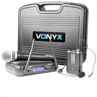 Vonyx WM73C, bezdrátový 2-kanálový UHF vysílací systém
