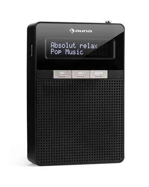 Auna DigiPlug FM, rádio do zásuvky, FM/PLL, BT, LCD displej, černé