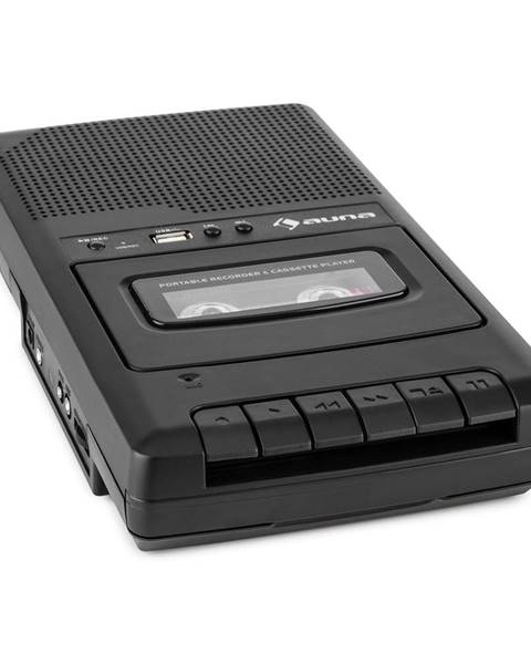 Auna Auna RQ-132USB, kazetový magnetofon, diktafon, kazety, rekordér, mikro USB