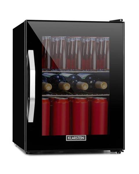 Klarstein Klarstein Beersafe M Onyx, chladnička, A +, LED, 2 kovové rošty, skleněné dveře, onyx