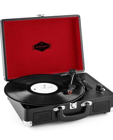 Auna Peggy Sue, retro gramofon, LP, USB, černý