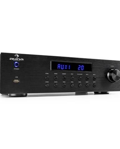 Auna AV2-CD850BT, 4-zónový stereo zesilovač, 8 x 50 W RMS, bluetooth, USB, CD, černý