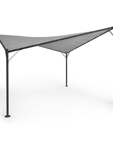 Blumfeldt Sombra, pergola, kompletní sada, 4x4m, polyesterová střecha, šedá