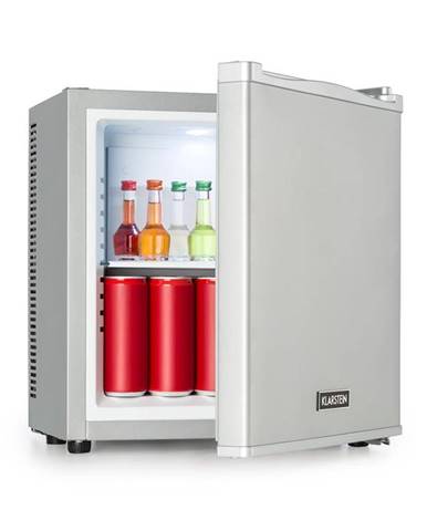 Klarstein Secret Cool, mini lednička, minibar, 13 l, třída A+, 0 dB, stříbrná