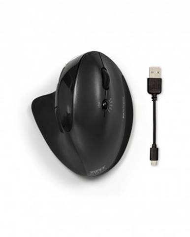 Bezdrátové myši bezdrátová myš port connect, ergonomická, nabíjecí, černá