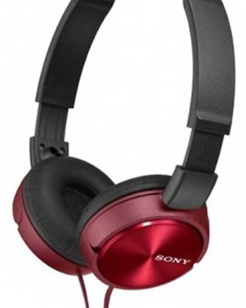 Sony Sluchátka přes hlavu Sony MDR-ZX310R, červená