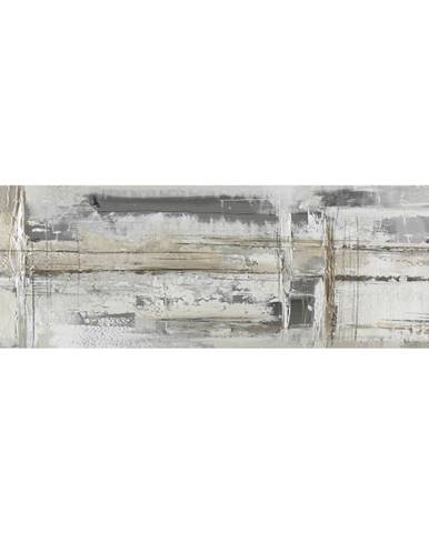 Monee OLEJOMALBA, abstraktní, 180/55 cm - šedá, bílá