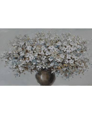 Monee OLEJOMALBA, květiny, 120/55 cm - modrá, hnědá, bílá