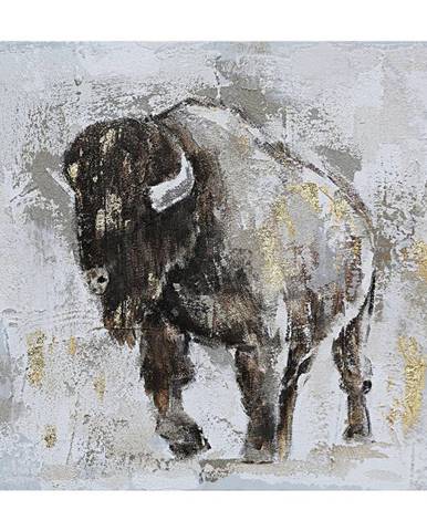 Monee OLEJOMALBA, zvířata, 55/55 cm - šedá, černá, barvy zlata, béžová