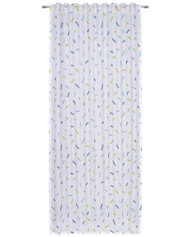 Ben'n'jen DĚTSKÝ ZÁVĚS, průhledné, 140/245 cm - modrá, žlutá, bílá