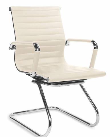 Halmar Konferenční židle ADK Deluxe Skid, krémová
