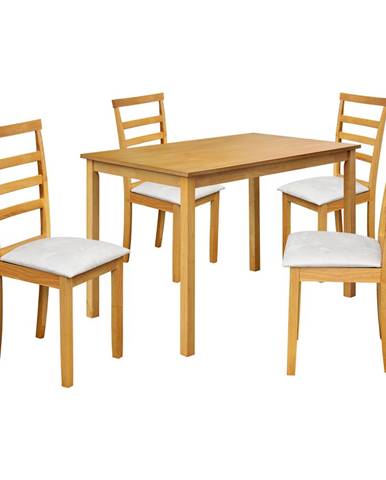 Stůl + 4 židle LIVORNO lak javor